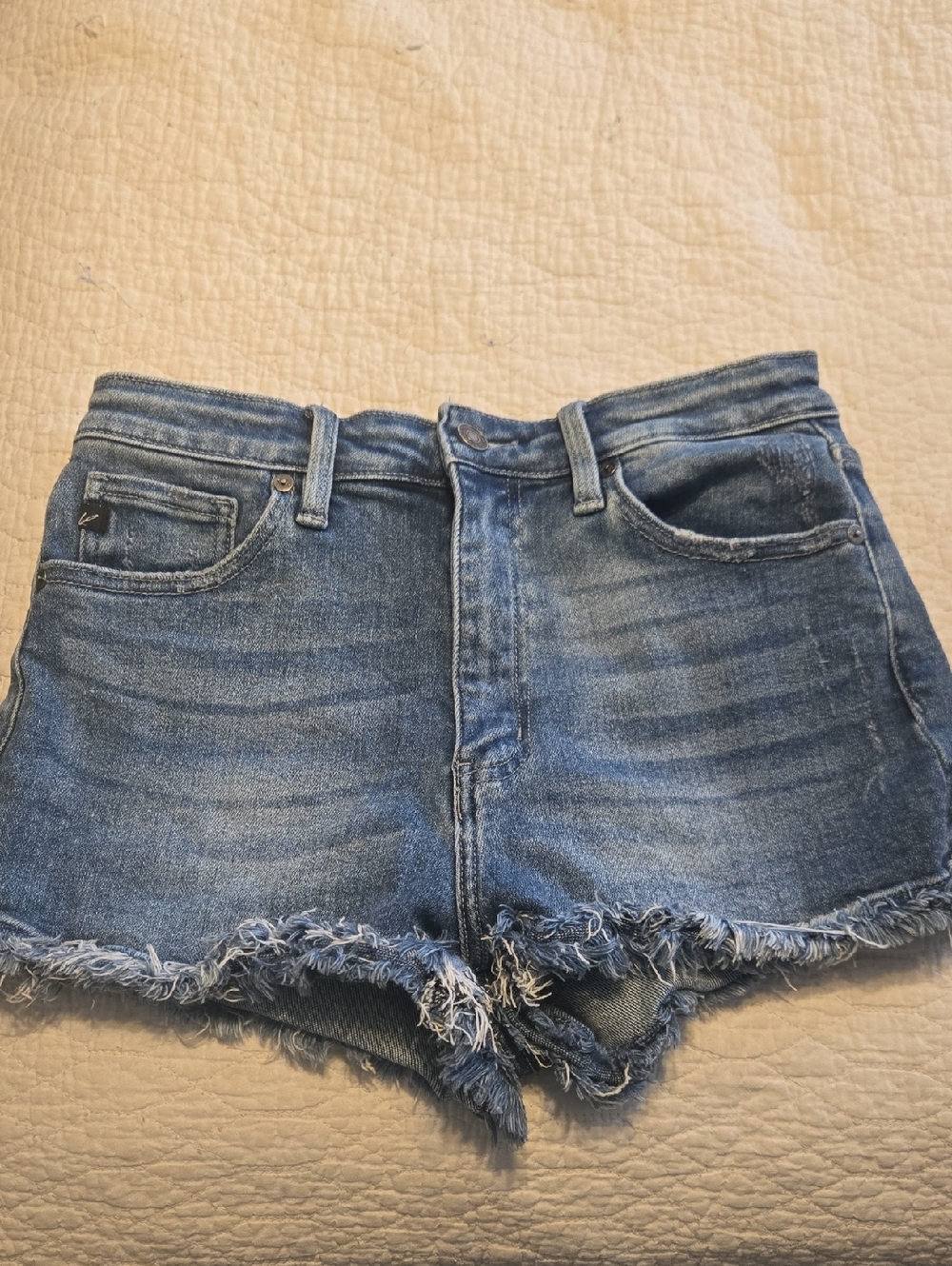 Kancan High Rise Distressed Denim Jeans Women’s Shorts 28